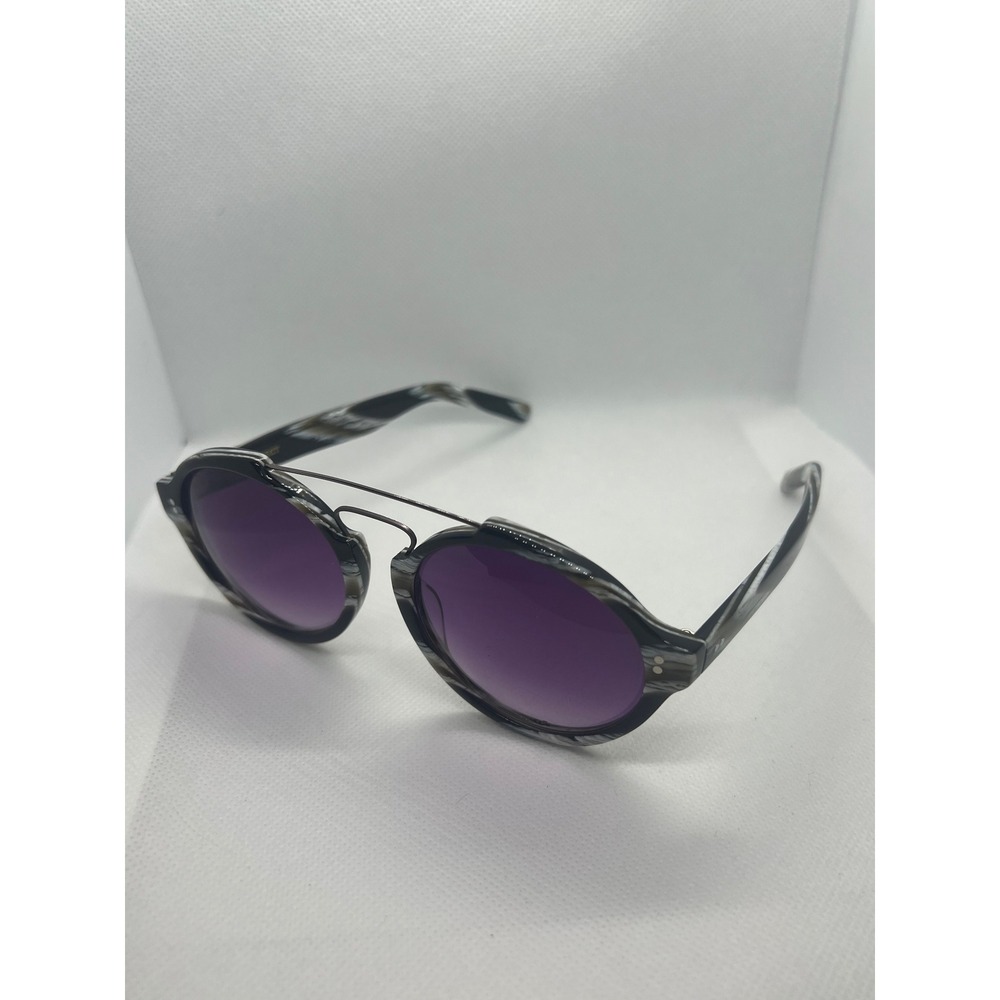 Eye Respect Brad Sunglasses Purple Lens‎ Round Frame Designer Eyewear